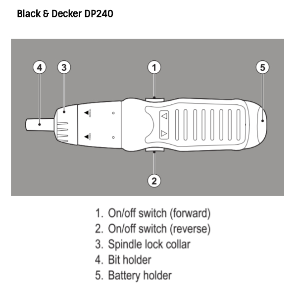 Buy Black Decker DP240 2.71 Nm 2.4 V Ni Cad Direct Plug